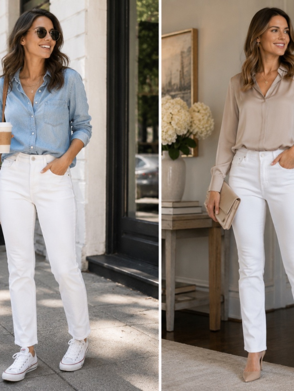 GAP BestGirlfriend White Jeans — Size 29